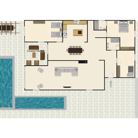 וילה In Playa Blanca Sleeps 10 With Pool Air Con And Wifi